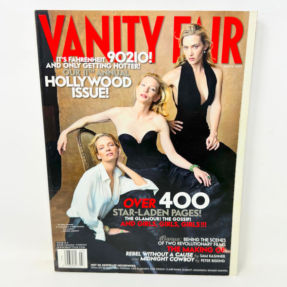 Vanity Fair March 2005 Cate Blanchett Kate Winslet Uma Thurman Cover