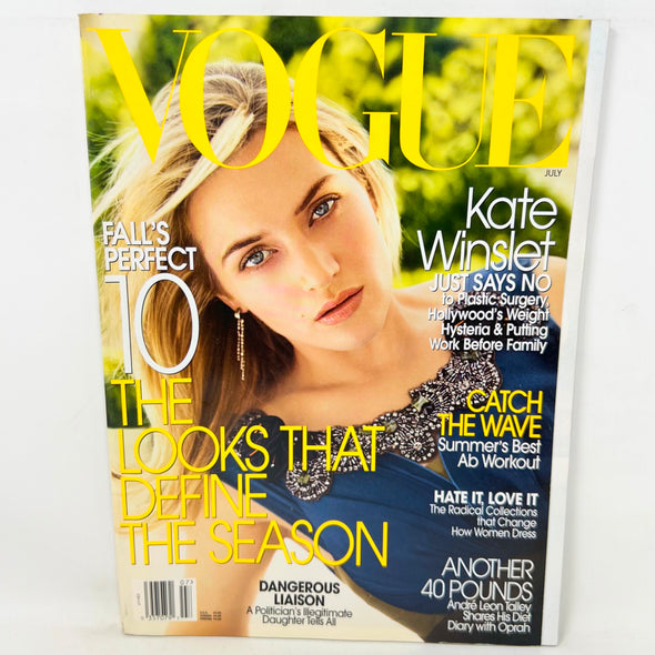 Vogue Magazine July 2005 Kate Winslet Cove