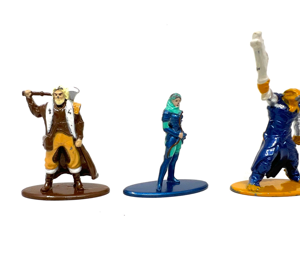 Jada Dungeons & Dragons Die Cast Figures Dragonborn Cleric Elf Paladin Barbarian