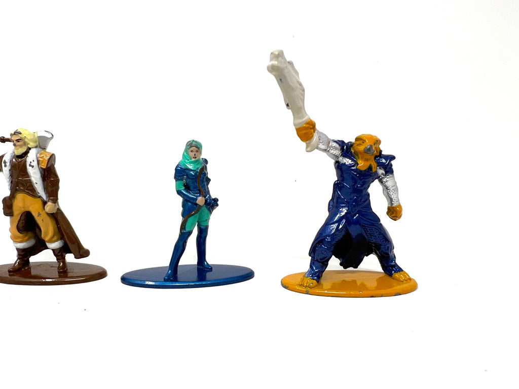 Jada Dungeons & Dragons Die Cast Figures Dragonborn Cleric Elf Paladin Barbarian