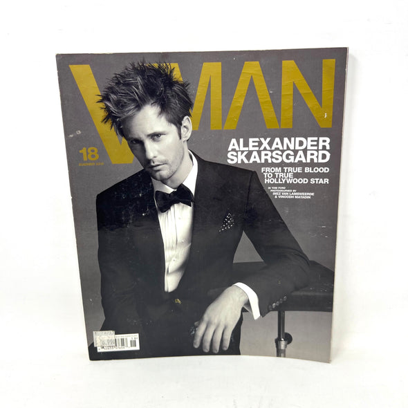 Vman Magazine Issue #18 (Summer, 2010) Alexander Skarsgard (From True Blood) Cov