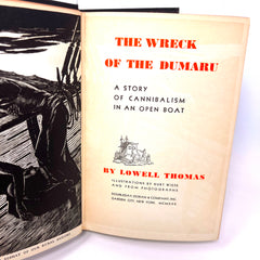 The Wreck Of The Dumaru A Story Of Cannibalism In an Open Boat By Lower Tomas