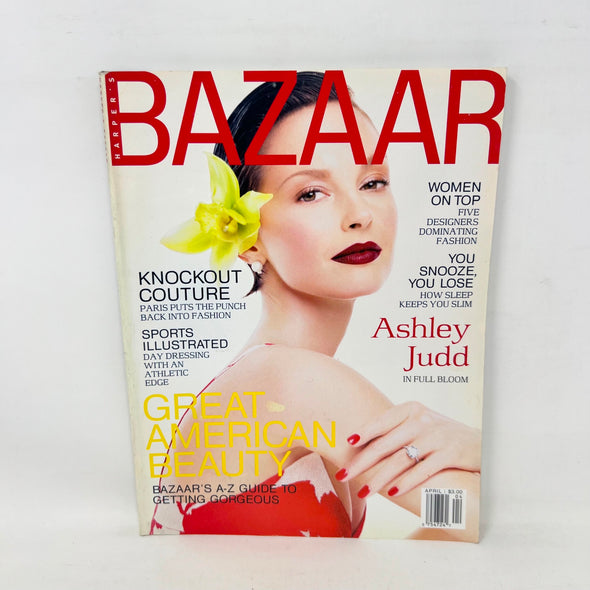 Harper's Bazaar April 2001 Ashley Judd Cover