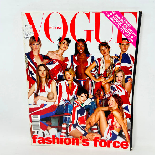 Vogue Magazine British January 2002 London Fashion Force  Magazine