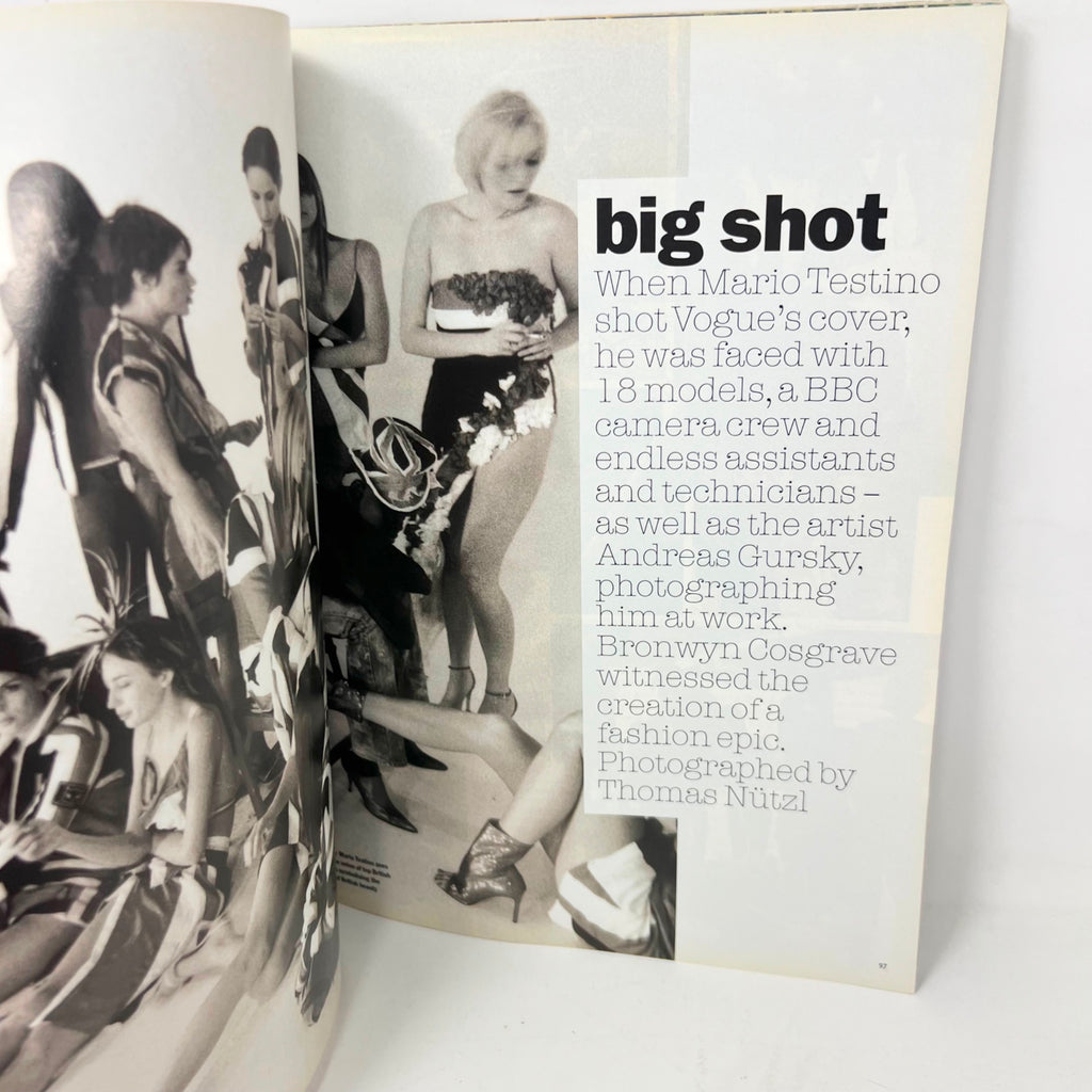Vogue Magazine British January 2002 London Fashion Force  Magazine