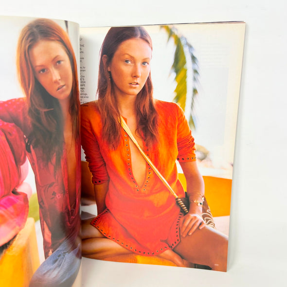 Vogue Magazine British April 2003 Angela Lindvall model cover