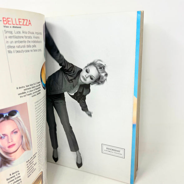 Vogue Italia March 1996 no 547 Original Vintage Fashion Magazine cover Kate Moss