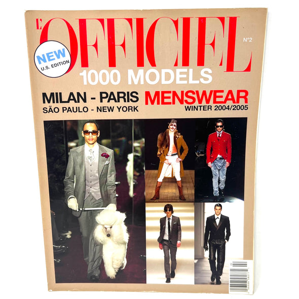 L'Officiel Magazine No.2 1000 Milan Paris menswear Winter 2004/2005