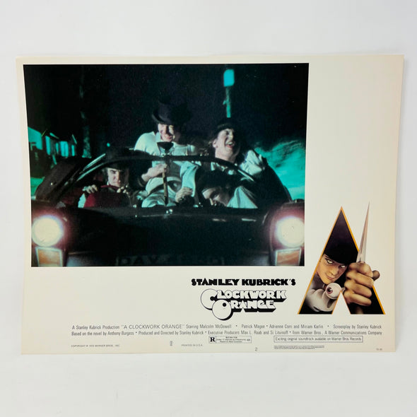 1972 Stanley Kubricks Clockwork Orange Horror Lobby Card Movie Posters No.2