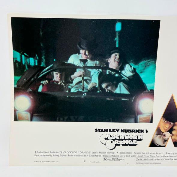 1972 Stanley Kubricks Clockwork Orange Horror Lobby Card Movie Posters No.2
