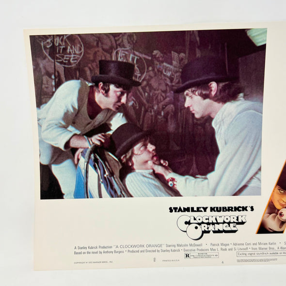 1972 Stanley Kubricks Clockwork Orange Horror Lobby Card Movie Posters No.4