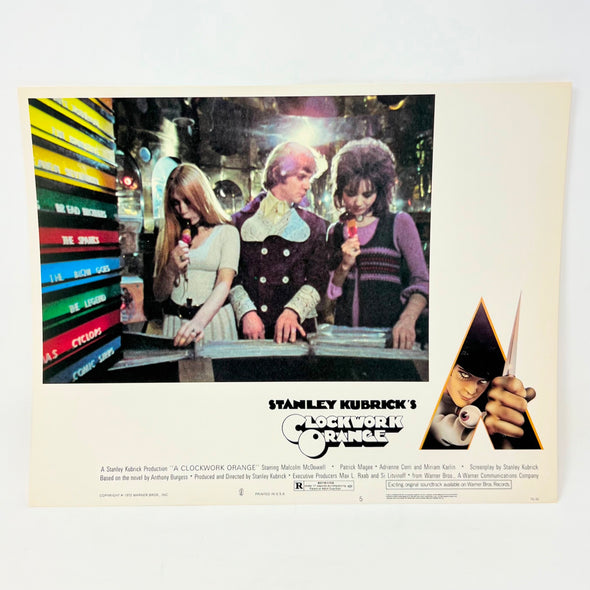 1972 Stanley Kubricks Clockwork Orange Horror Lobby Card Movie Posters No.5