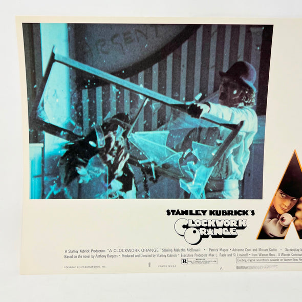 1972 Stanley Kubricks Clockwork Orange Horror Lobby Card Movie Posters No.6