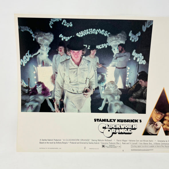 1972 Stanley Kubricks Clockwork Orange Horror Lobby Card Movie Posters No.8