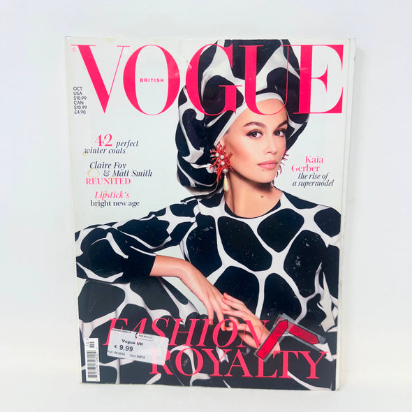 Vogue British Magazine October 2019 Kaia Gerber Fashion Royalty UK Import