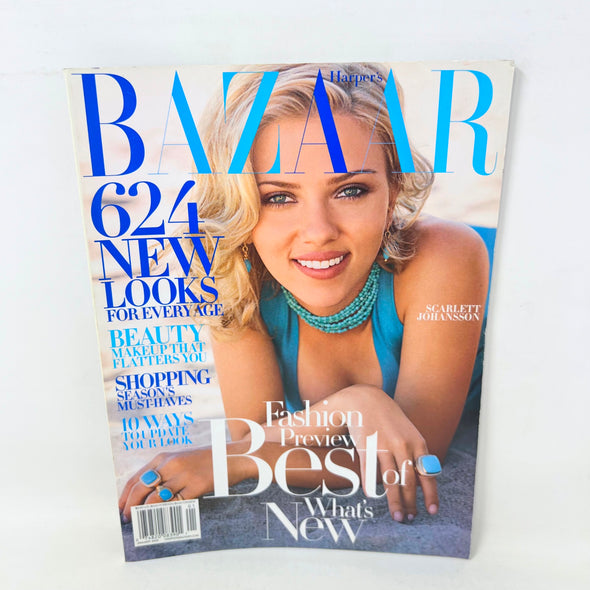 Bazaar Magazine January 2005 624 New Looks Scarlett Johnasson Cover