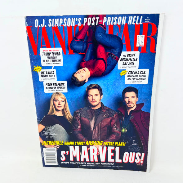 Vanity Fair Magazine Holiday 2017 2018 Marvel Spider-Man O.J. Simpson Trump Towe
