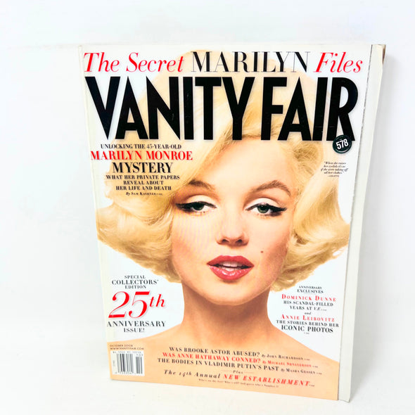 Vanity Fair: The Secret Marilyn Monroe Files Magazine October 2008