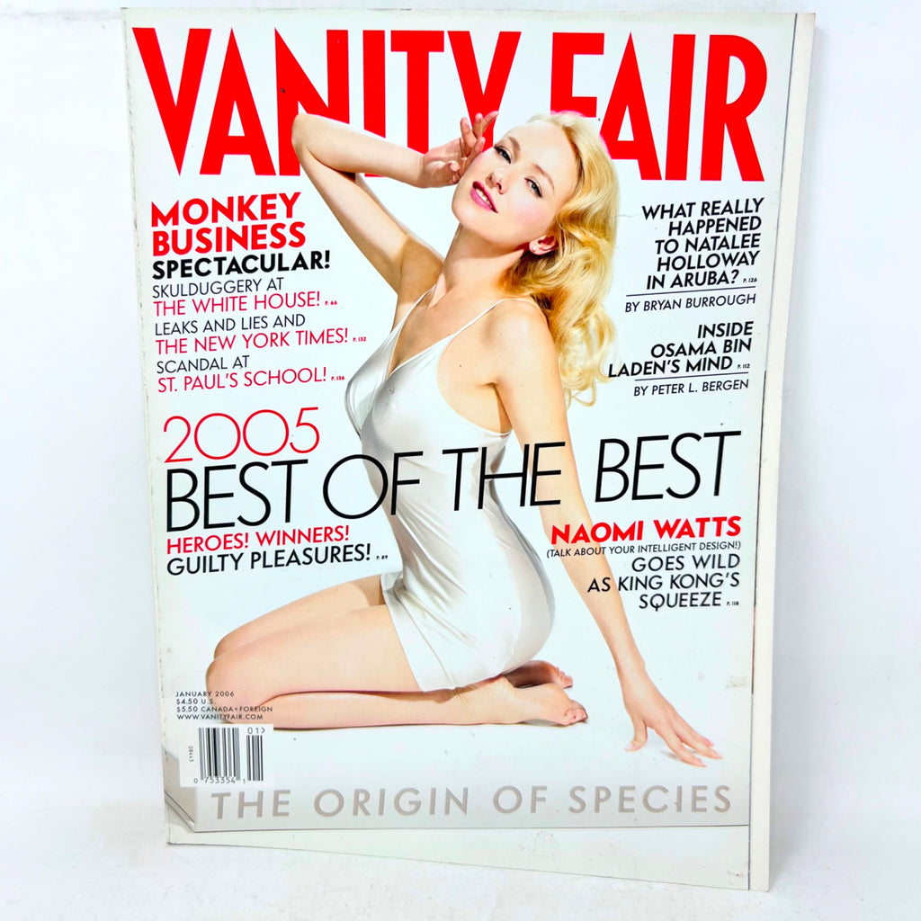 Vanity Fair Magazine January 2006 Best of 2005 NAOMI WATTS Natalee Holloway