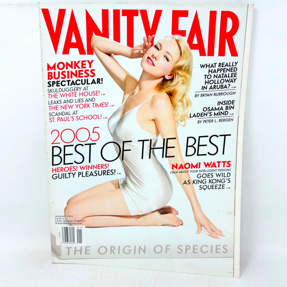 Vanity Fair Magazine January 2006 Best of 2005 NAOMI WATTS Natalee Holloway
