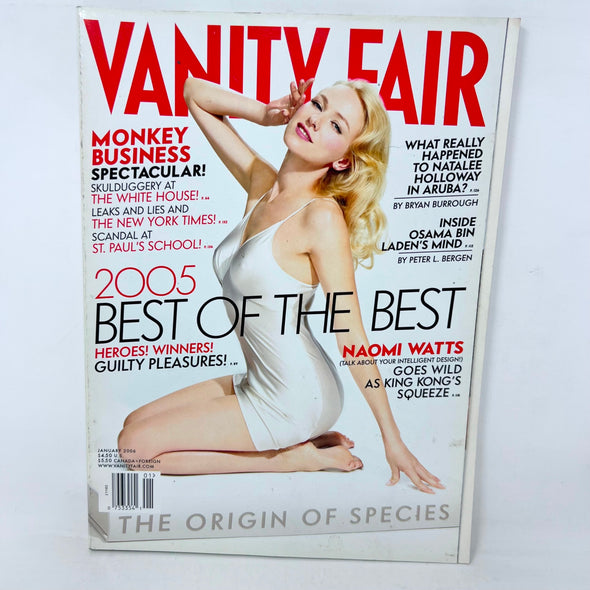 Vanity Fair Magazine January 2006 Best of 2005 NAOMI WATTS Natalee Holloway