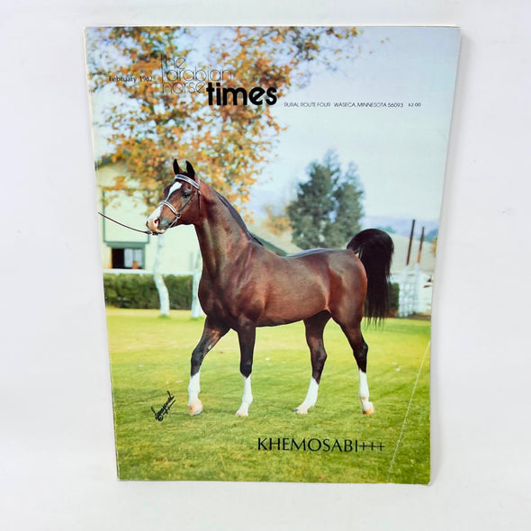 The Arabian Horse Times February 1982 Khemosabi Cover
