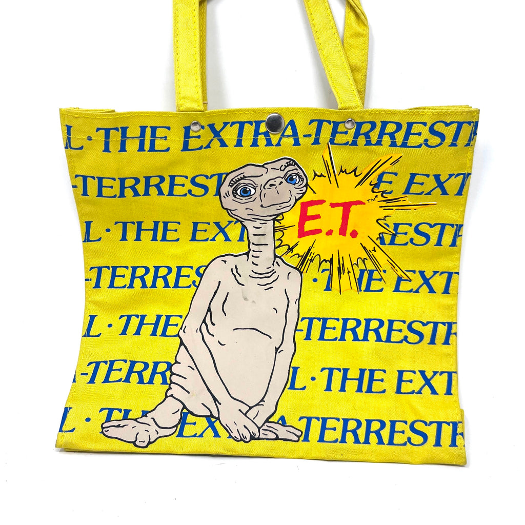 Vintage 1980s Universal Studios E.T Mutard yellow Tote Bag