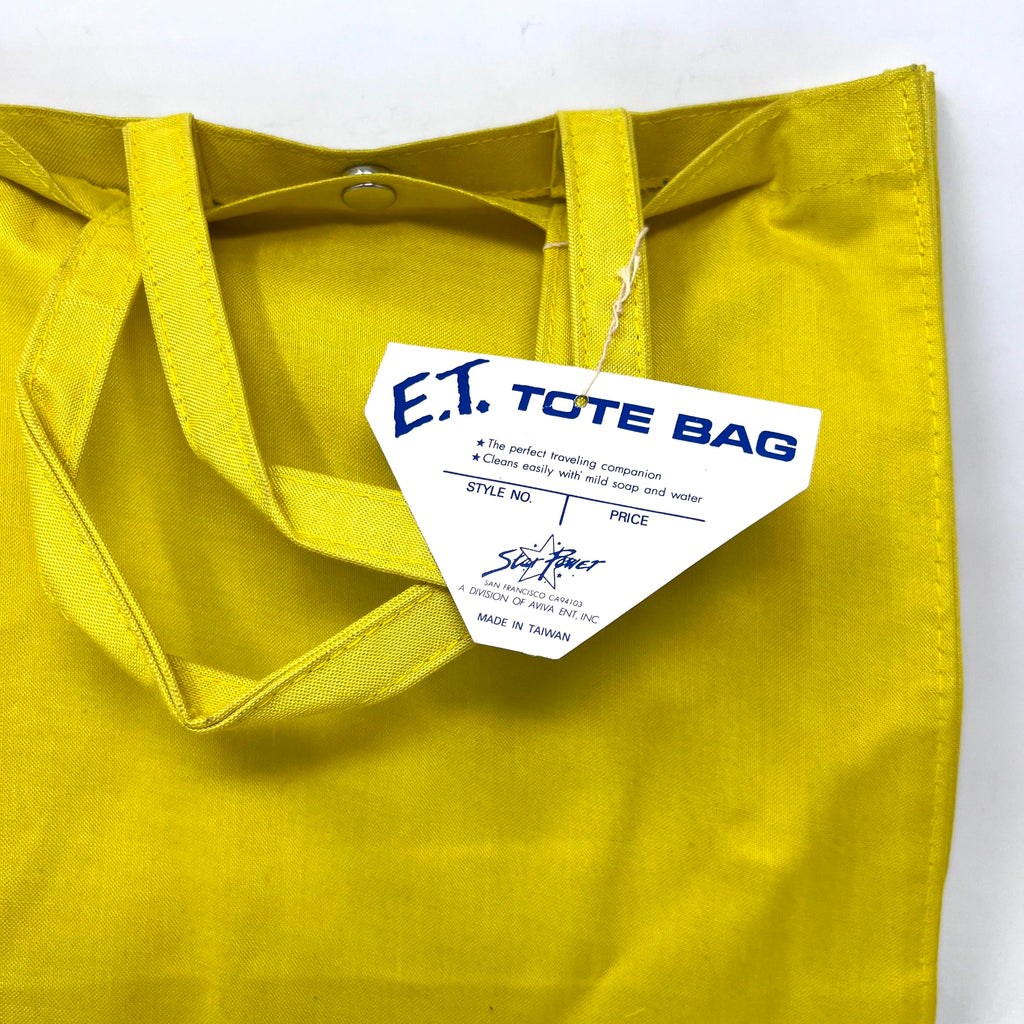 Vintage 1980s Universal Studios E.T Mutard yellow Tote Bag