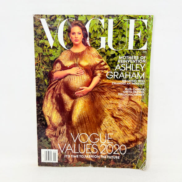 VOGUE MAGAZINE JANUARY 2020 ASHLEY GRAHAM THE MODEL WHO CHANGED AN INDUSTRY
