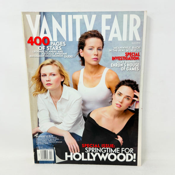 Vanity Fair Magazine April 2002 Kirsten Dunst Kate Beckinsale Jennifer Connelly