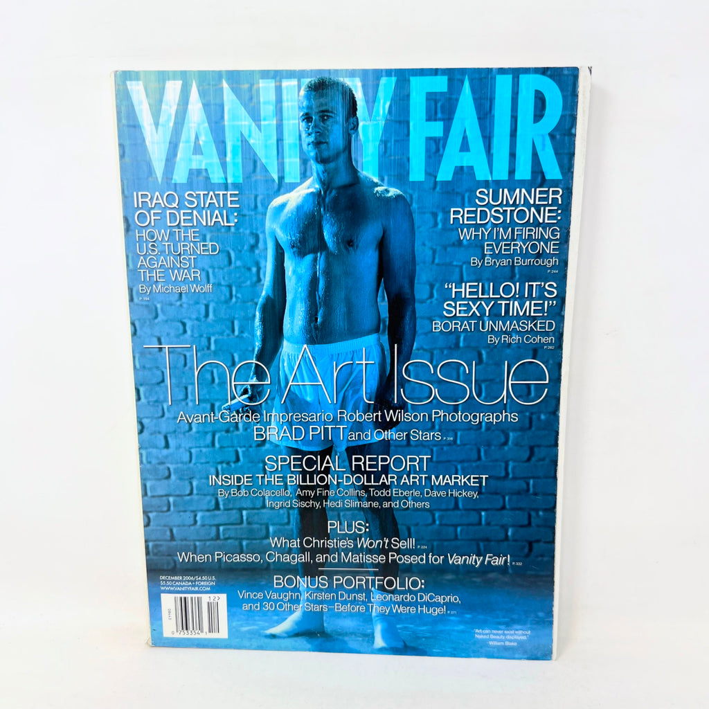 Vanity Fair Magazine Brad Pitt cover The Art Issue December 2006