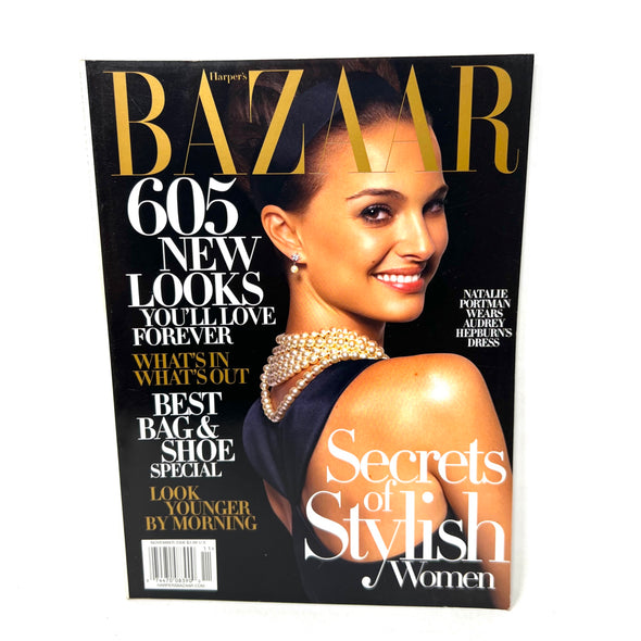 Bazaar Magazine November 2006 605 New Looks Natalie Portman Cover