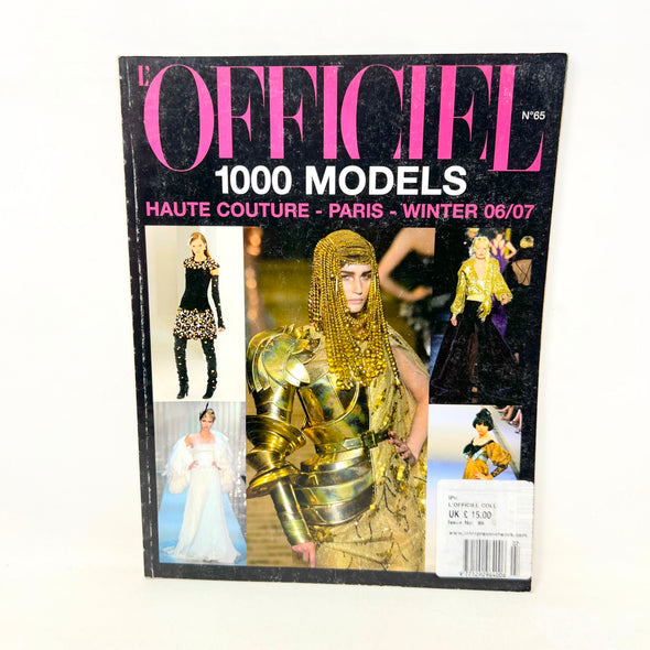 L'Officiel Magazine N.65 1000 Models Haute Couture Paris London Winter 06/07