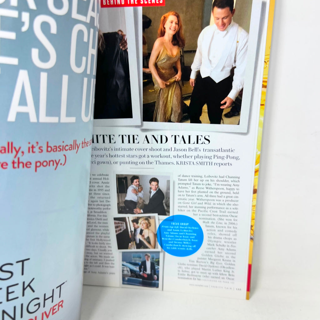 Vanity Fair Magazine Amy Adams, Channing Tatum, Reese Witherspoon Leibovitz 2015