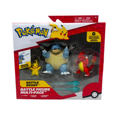 Pokemon Battle Figure Multi-Pack Pikachu Blastoise Chameleon Figures