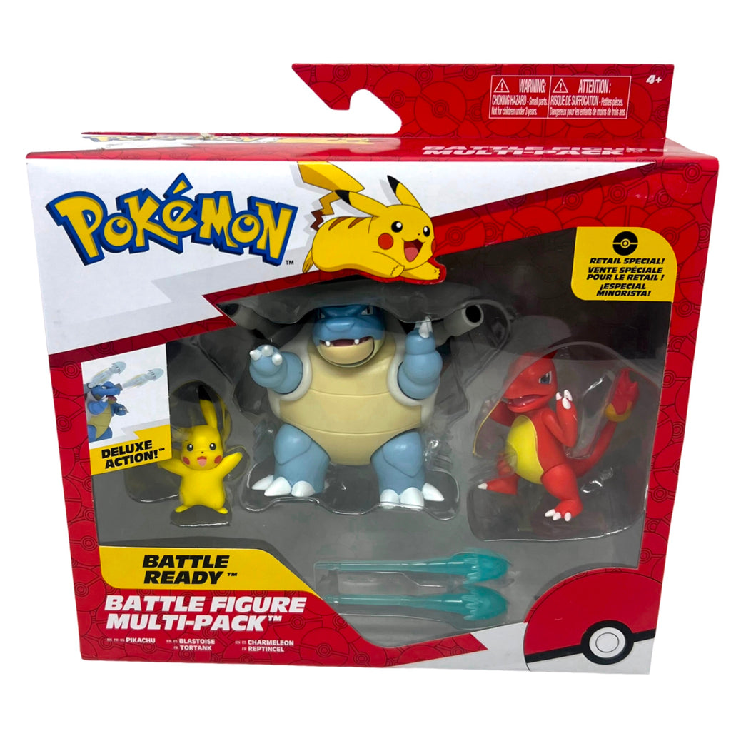 Pokemon Battle Figure Multi-Pack Pikachu Blastoise Chameleon Figures