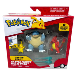 Pokemon Battle Figure Multi-Pack Pikachu Blastoise Chameleon Figures