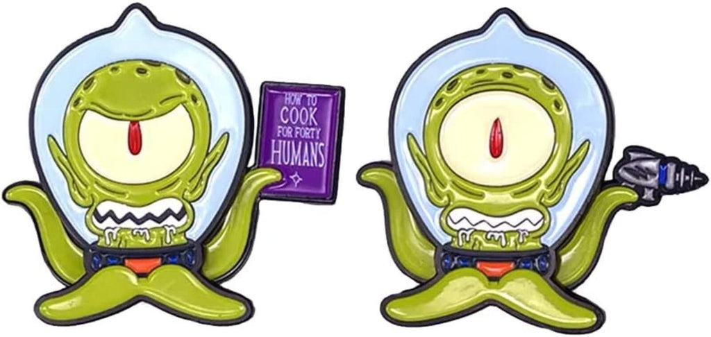 The Simpsons Treehouse of Horror 2.5IN Kang & Kodos Enamel Pin 2-Pack